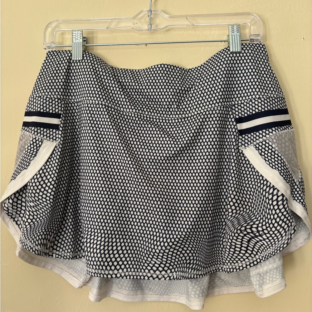 Lucky in Love Black and White Patterned Skort
